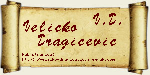 Veličko Dragičević vizit kartica
